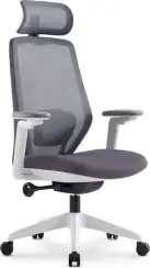 Кресло персонала Sunon Light CMY02SW Сетка/Ткань серая