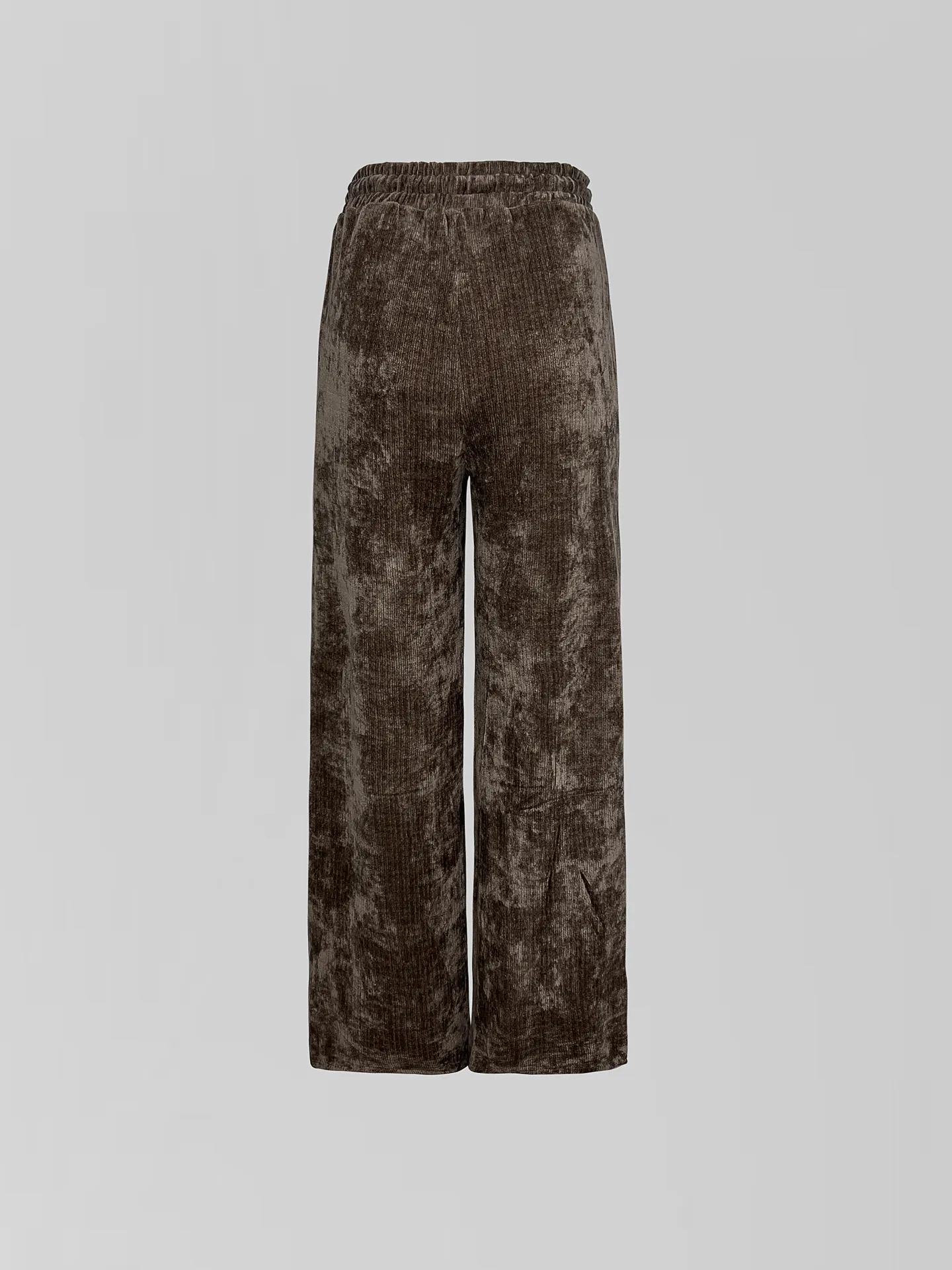 Спортивный костюм Yan Fashion 8083 вельветовый из кофты-полузамок и широкий брюк