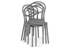 Пластиковый стул Simple gray