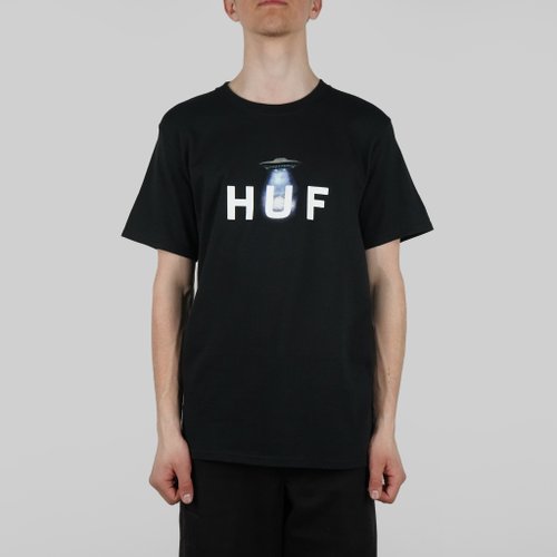 Футболка мужская HUF Abducted артикул:TS01502 BLACK - купить в магазине Дайс