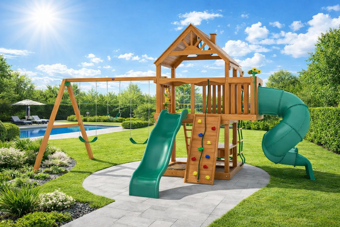 Детская площадка IgraGrad Шато с трубой (Дерево)