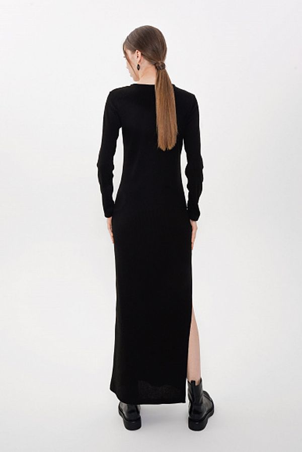 Платье-лапша макси Alexandra Talalay KD008 черное - фото 2