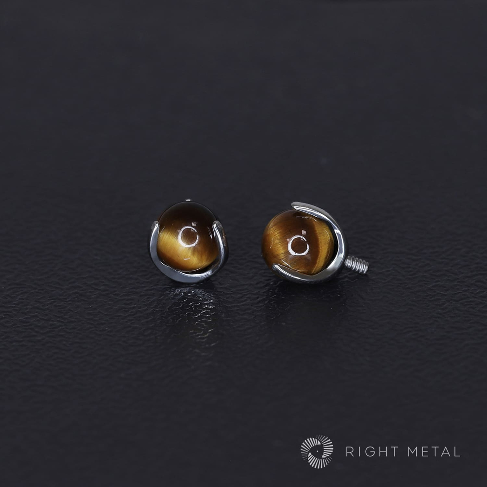 Ball 3-Prongs 4мм/5мм Tiger Eye