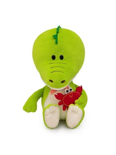 Мягкая игрушка Крокодильчик Кики с крабом 15 см