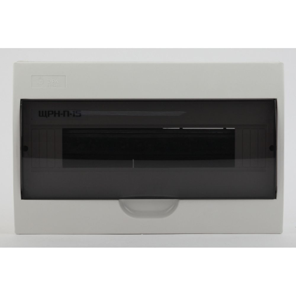 Корпус пластиковый навесной ЭРА SIMPLE ЩРН-П-15 IP41 прозрачная крышка белый | Корпуса пластиковые