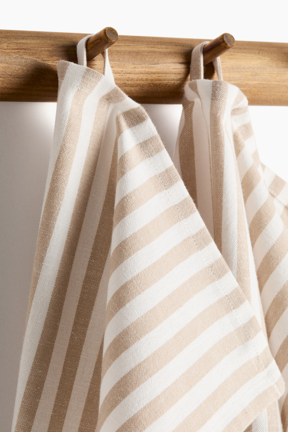 H&M HOME НАБОР КУХОННЫХ ПОЛОТЕНЕЦ ( 2 ШТ.), БЕЖЕВЫЙ