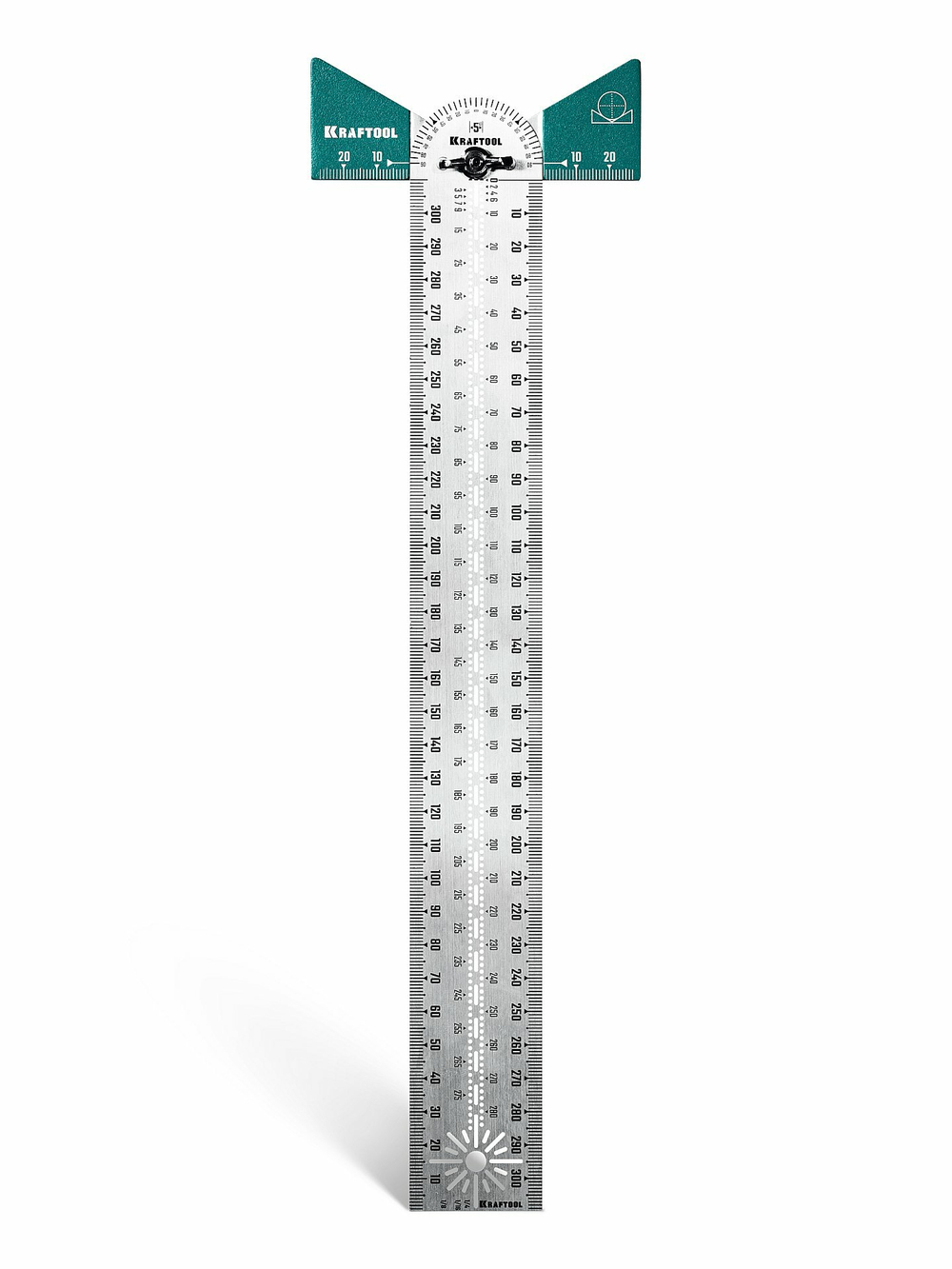 KRAFTOOL, 300 мм, высокоточная разметочная T-линейка (34403)