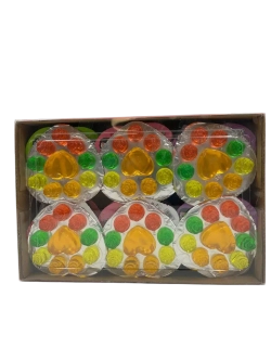 Фруктовое желе в форме сердца и роз, Love