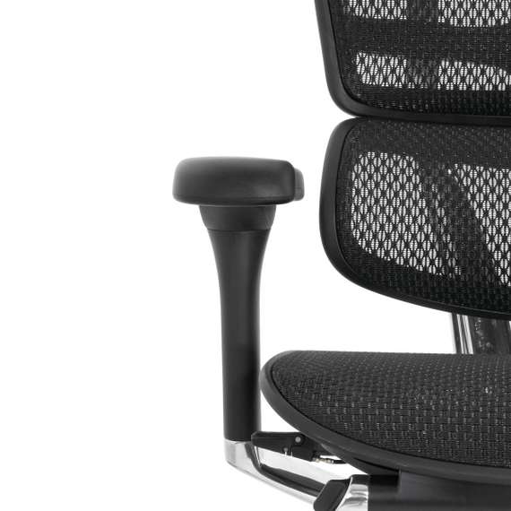 Кресло FALTO Ergohuman Elite 2 с подножкой ( чёрный каркас /сетка чёрный T-168-B1 Black )