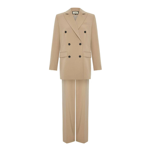 Костюм брючный Тройка бежевый