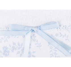 Набор полотенец 2 шт Old Florence Флери голубой Италия фрагмент