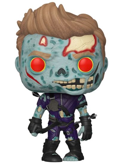 Фигурка Funko POP! Bobble Marvel Zombies Zombie Hawkeye (1553) 86649 / Фигурка Фанко ПОП! по мотивам мультсериала "Зомби Marvel", Соколиный Глаз