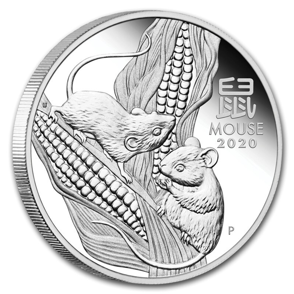 1 доллар. Год Крысы. Австралия. 2020 год