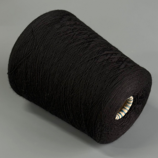 Пряжа Zegna Baruffa Cashwool 2/30 (100% мериносовая шерсть гребенная) , 1500м/100гр, черный