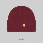  Шапка Carhartt WIP American Script Beanie артикул:I034235_malbec - купить в магазине Дайс