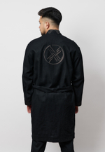 Шапан льняной длинный OYU TOLQYN BLACK