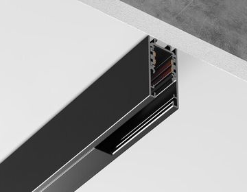 Шинопровод 1м накладной/подвесной GL1912 BK чёрный Magnetic standard 48V 10mm Ambrella