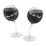 Набор бокалов tipsy wine glass pair, 355 мл