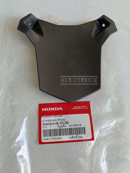 64306-K1B-T20ZB. COVER B, FR. UPPER *NH1* (NH1 BLACK). HONDA