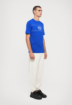 EA7 Emporio Armani TRAIN LOGO SERIES M PIPING TEE SS - Футболка с принтом - Синий