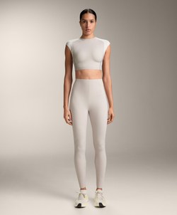 OYSHO Легинсы Compressive светоотражающие с высокой посадкой и длиной до щиколотки, cеро-коричневый