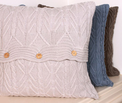 Элитная наволочка декоративная Imperio 46 серая от Luxberry