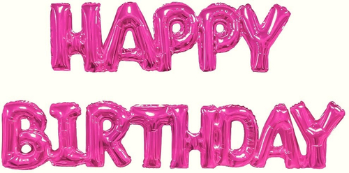 Мини фигура 17'' Надпись "Happy Birthday", Фуше Fl