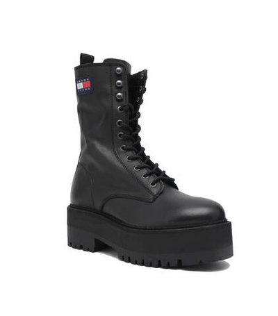 Кожаные трапперы Tommy Jeans - черный(EN0EN01954)