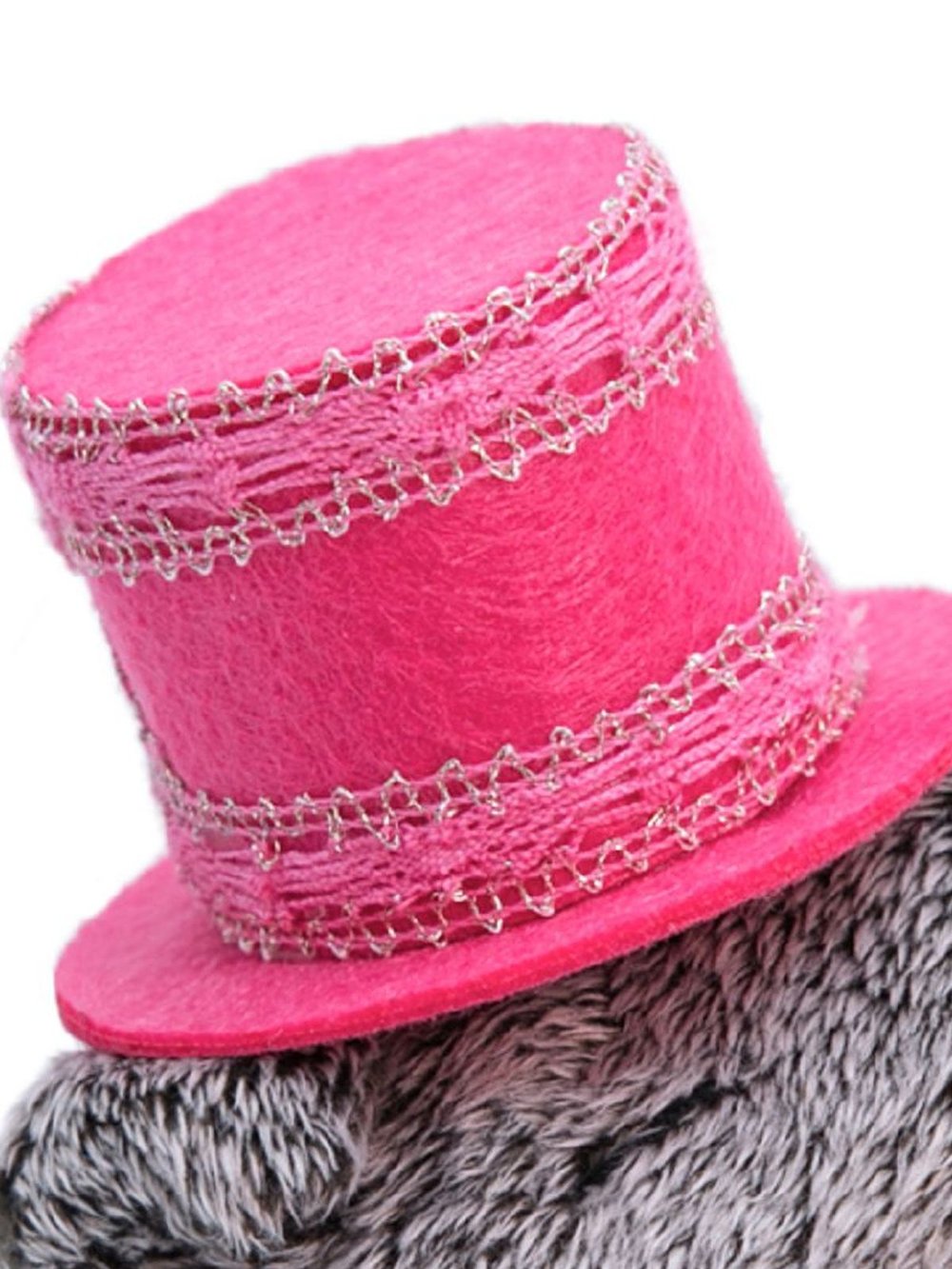 Мягкая игрушка Басик в бархатном кашне 25см