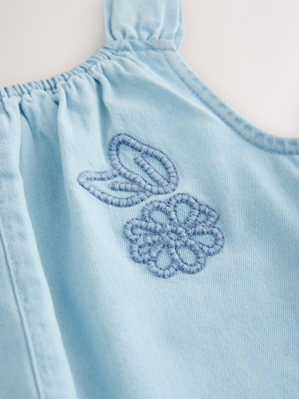 Комбинезон джинсовый для девочки Next AA3-246, Синий