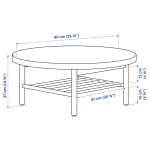 Журнальный стол - LISTERBY  IKEA/ ЛИСТЕРБИ ИКЕА, 90 см, коричневый