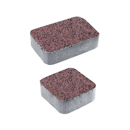 Тротуарная плитка КЛАССИКО - Гранит+ Красный с черным, комплект из 2 видов плит