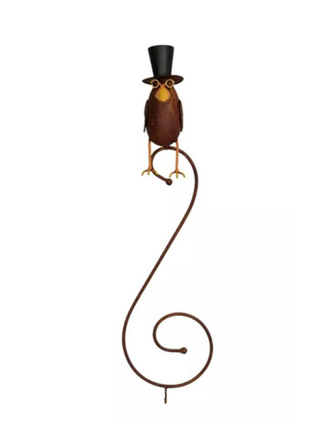 Кормушка "Ворон в цилиндре" 14,5x14,5xH57 см