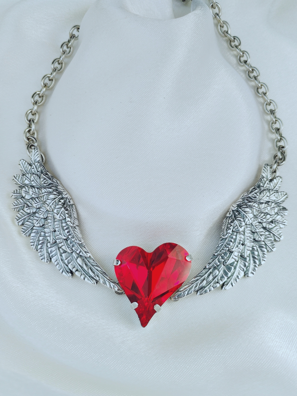 "Шазар" колье в серебряном покрытии их коллекции "Двойная игра" от Jenavi