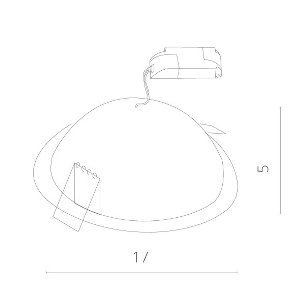 Встраиваемый светильник Arte Lamp A7016PL-1WH