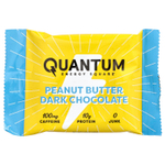Quantum Energy Square, протеиновый батончик с кофеином, арахисовая паста и темный шоколад, 8 батончиков по 48 г (1,69 унции)