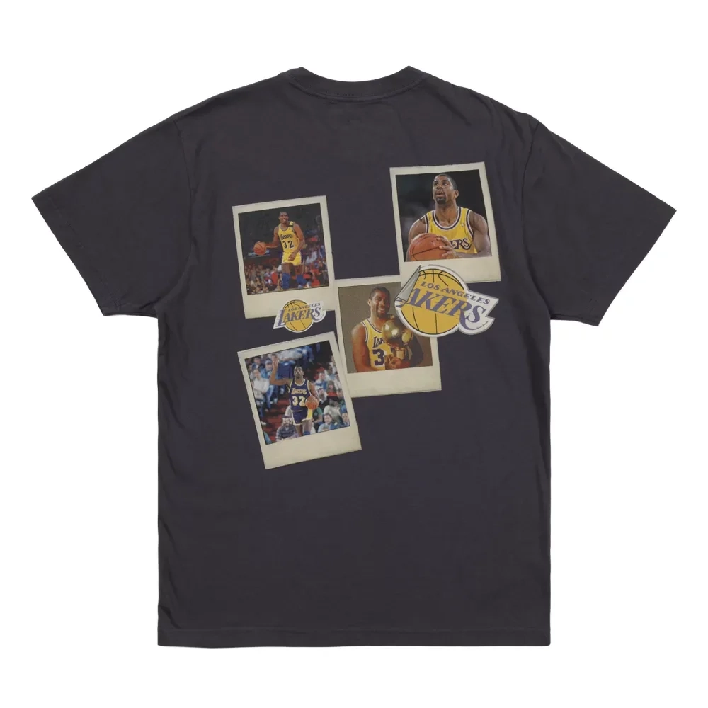 Баскетбольная мужская футболка Mitchell&Ness NBA Player Retro Photo Los Angeles Lakers Magic Johnson
