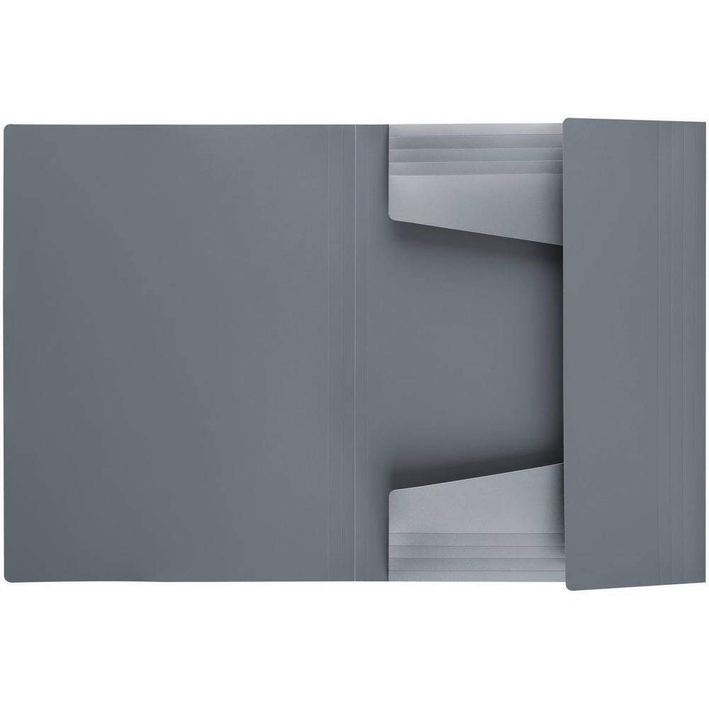 Папка на резинке А4 серая (Стамм)