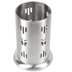 Подставка для кухонных принадлежностей 10*10*17см (нержавеющая сталь) (упаковочный пакет)