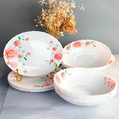 Столовый набор 13 предметов "Аннет", стеклокерамика, Jewel 7254