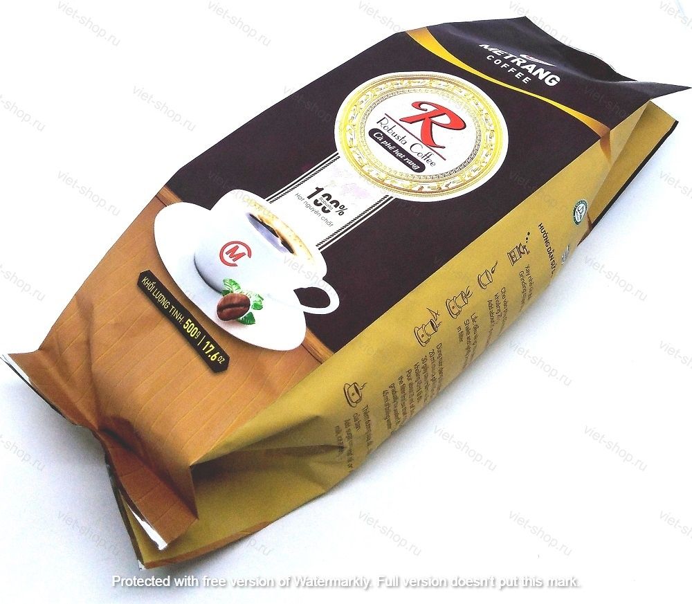 Зерновой кофе Me Trang Robusta, 500 гр.