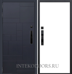 Домино Черное V8 гладкий без рисунка