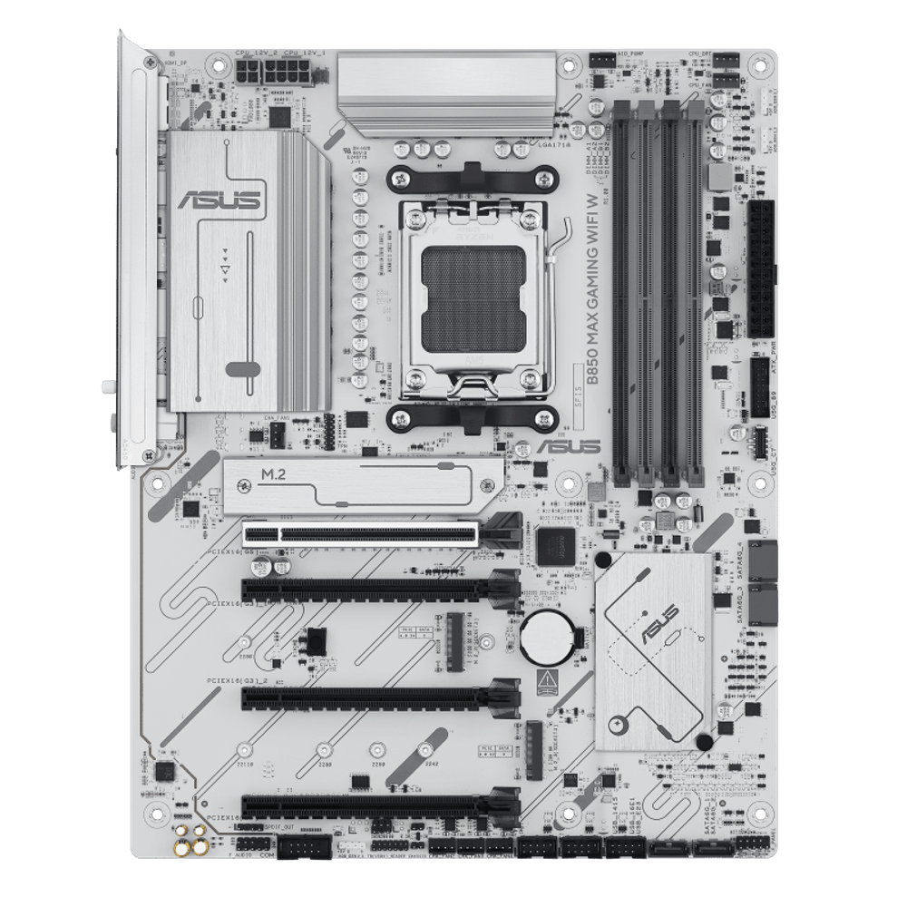 Материнская плата ASUS B850 MAX GAMING WIFI W AM5 4xDDR5 4xSATA3 RAID 3xM.2 HDMI DP USB-C ATX