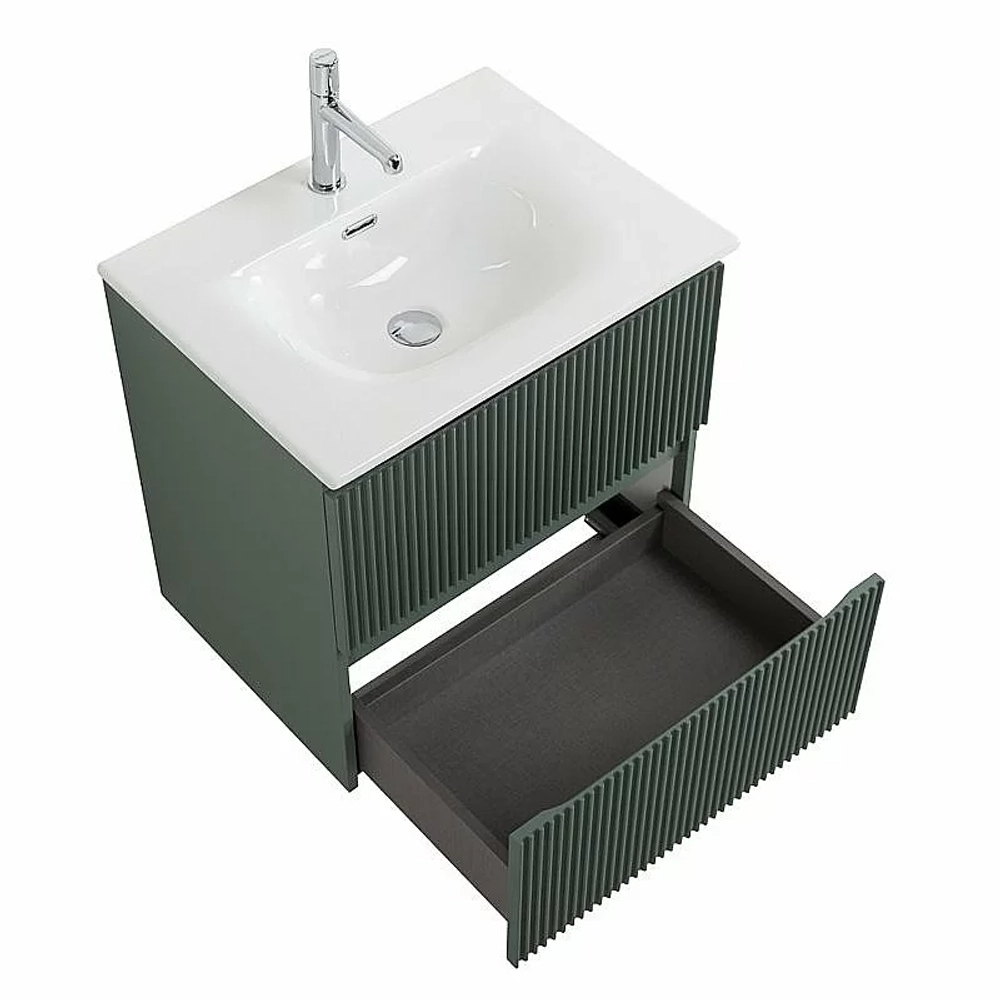 Тумба с раковиной BelBagno UNO-600-2C-SO-VO еловый матовый