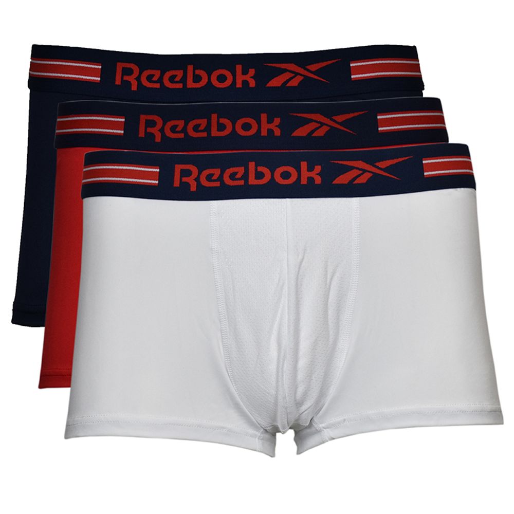 Мужские спортивные боксеры Reebok Mens Sports Trunk GARRELS 3P - vector red/white/vector navy