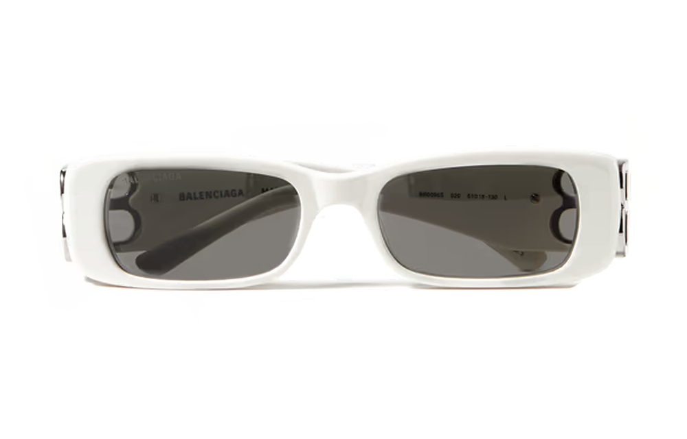 Balenciaga Irregular Shape Sunglasses Men"s White