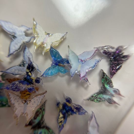 Объемный дизайн для ногтей Бабочка №800303