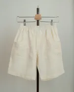 Шорты Soeurs с Вышитым Шелковым Узором желтая