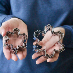 Набор каттеров для вырезания снежинок ( 6 штук)