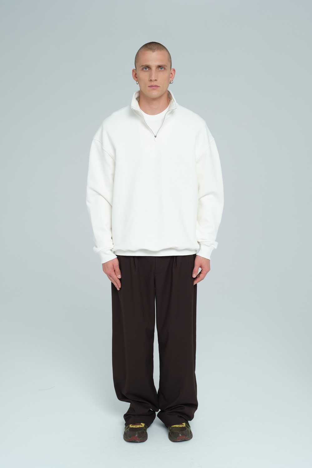 Свитшот на молнии | milk